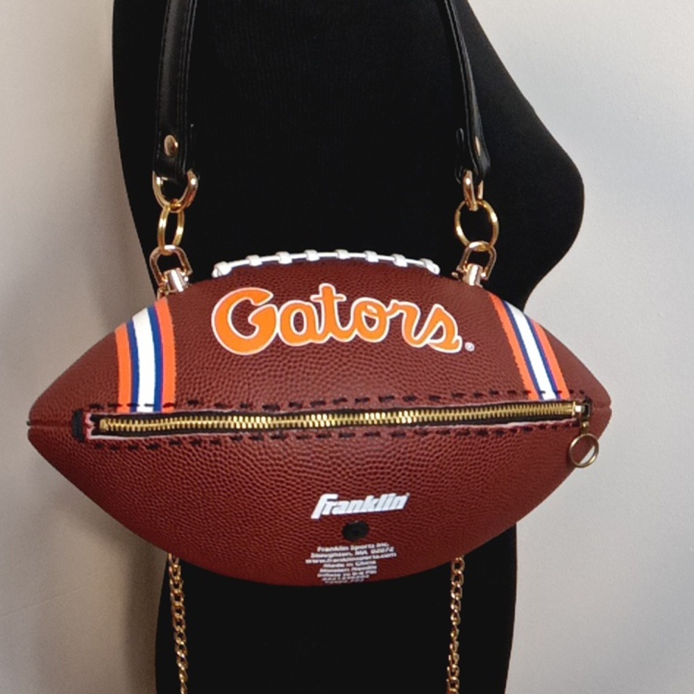 NWT LIMITED EDITION HANDMADE NCAA FLORIDA GATORS π Football Bag π - Picture 6 of 17